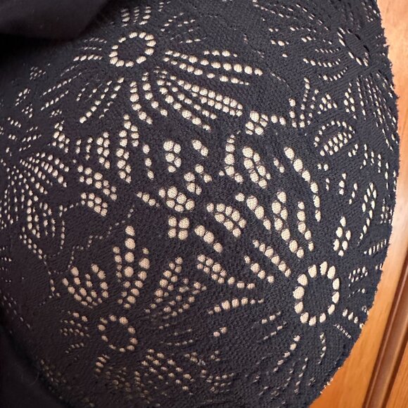 EUC Aerie Real Sunnie Wireless Black Lace Bra 36B - Picture 4 of 5